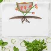 チャイルドズプラントアート キッチンタオル (折り畳み)