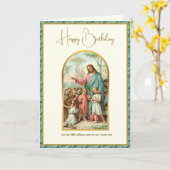 チャイルドズ宗教的誕生日イエス聖なる書物、 経典 カード (黄色い花)