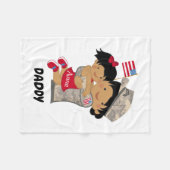 チャイルドダディ軍隊毛布 フリースブランケット (正面(横))