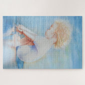 チャイルドダラー上のビーチ湖畔のウォーターシーン ジグソーパズル (横)