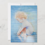 チャイルドダラー上のビーチ湖畔のウォーターシーン 招待状 (正面)