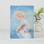 チャイルドダラー上のビーチ湖畔のウォーターシーン 招待状 (スタンド正面)