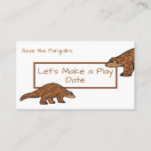 チャイルドデイト遊パンゴリン名刺 名刺 (正面)