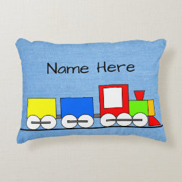 チャイルドトイスチームトレインクッション アクセントクッション