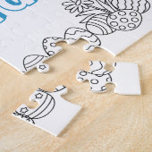 チャイルドネームイースターカラーリングパズル ジグソーパズル (側面)