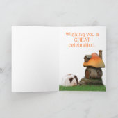 チャイルドハッピーバースデーモルモットきのこハウス カード (内部)