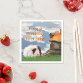 チャイルドハッピーバースデーモルモット スタンダードカクテルナプキン (インサイチュ)