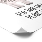 チャイルドバイブル聖句子供部屋デコールサファリアニマル ポスター (角)