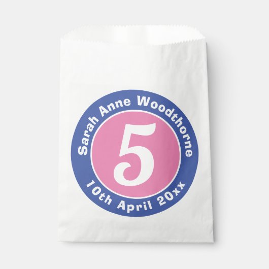 チャイルドバースデーパーティグディーバッグ フェイバーバッグ (正面)