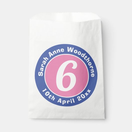 チャイルドバースデーパーティースイーツ フェイバーバッグ (正面)