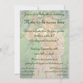 チャイルドピックフルーツバイカッサットヴィンテージベビーシャワー 招待状 (裏面)