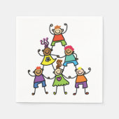 チャイルドピラミッド紙ナプキンス スタンダードカクテルナプキン (正面)