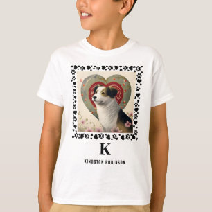 チャイルドフォトモノグラム&名前キッズパーソナライズされた Tシャツ