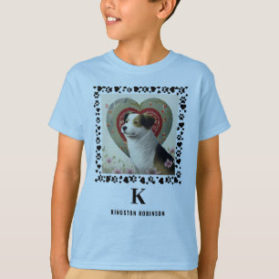 チャイルドフォトモノグラム&名前キッズパーソナライズされた Tシャツ