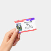 チャイルドフォト緊急ID識別カードバッジ バッジ (手持ち)