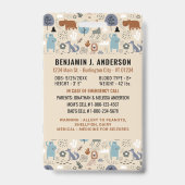 チャイルドフォトID緊急かわいい森林動物の子供 バッジ (Back)