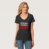 チャイルドフリー強い情熱的な子供なし Tシャツ (正面フル)