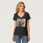 チャイルドフレンドリーハロウィーンイラストレーション Tシャツ (正面フル)