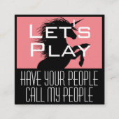 チャイルドプレイデイトユニコーン スクエア名刺 (正面)