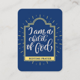 チャイルドベッドタイム祈りの言葉カード プレイスカード