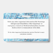 チャイルドボーイガールID個人設定カード バッジ (裏面)