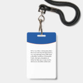 チャイルドボーイガールID識別カードのパーソナライズ バッジ (Back with Lanyard)