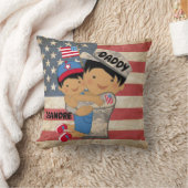 チャイルドボーイ,息子,抱きしめ兵士パパ枕 クッション (ブランケット)