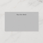 チャイルドマイダービジネス連絡カード・ベビーシッター 名刺 (裏面)