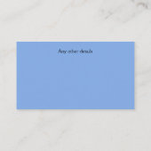 チャイルドマイダービジネス連絡カード・ベビーシッター 名刺 (裏面)