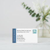 チャイルドライフスペシャリストモダン名刺 名刺 (スタンド正面)