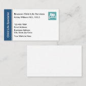 チャイルドライフスペシャリストモダン名刺 名刺 (正面/裏面)