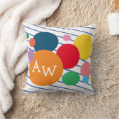 チャイルドルームデコージオメトリックカラフル クッション (ブランケット)