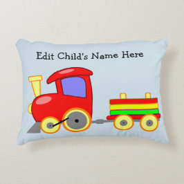 チャイルドレッドトレインエンジンクッション編集名 アクセントクッション