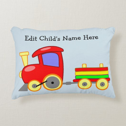 チャイルドレッドトレインエンジンクッション編集名 アクセントクッション (正面)