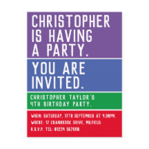 チャイルドーズ4歳の誕生日パーティの招待状