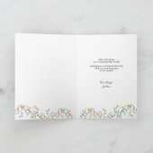 チャイルド写真からお気に入りののメリークリスマス シーズンカード (内部)