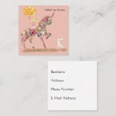 チャイルド気にサービス名刺ユニコーン スクエア名刺 (正面/裏面)