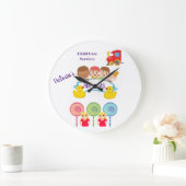 チャイルド気にサービス時計 ラージ壁時計 (ホーム)