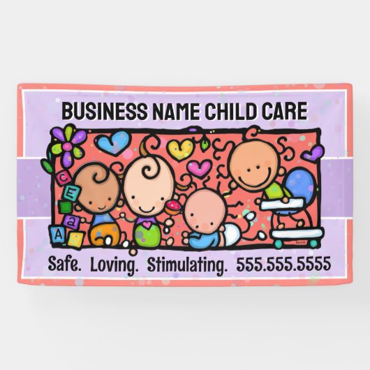 チャイルド気にデイ気にベビーシャワーのプロモーション 横断幕 (横)