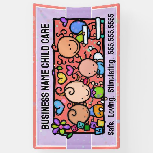 チャイルド気にデイ気にベビーシャワーのプロモーション 横断幕 (縦)