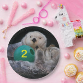 チャイルド誕生日海のカワウソ ペーパープレート (パーティー)