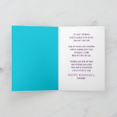 チャイルド誕生日甘いベビーピギーinコーヒーカップ カード (内部)