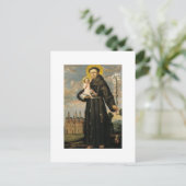 チャイルド・イエスとパドアの聖アントニー ポストカード (スタンド正面)