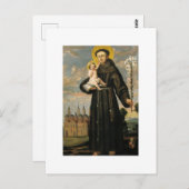 チャイルド・イエスとパドアの聖アントニー ポストカード (正面/裏面)