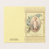 チャイルド・イエスフローラ葬儀記念聖札 名刺 (外部フラット)
