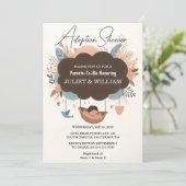 チャイルド・オールド・サン・ボホ・ファン・アダプション・デイ・ベイビー・シャワー 招待状 (スタンド正面)