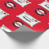 チャイルド・ネーム付きクリスマス・スペシャル・デリバリー ラッピングペーパー (角)