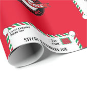 チャイルド・ネーム付きクリスマス・スペシャル・デリバリー ラッピングペーパー (ロールコーナー)