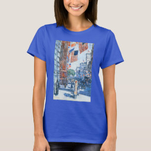 チャイルド・ハッサムによるフィフス・アベニューの旗 Tシャツ