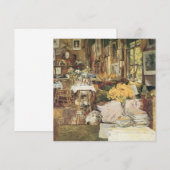 チャイルド・ハッサムによる花の部屋、ヴィンテージ ファインアート (正面/裏面)